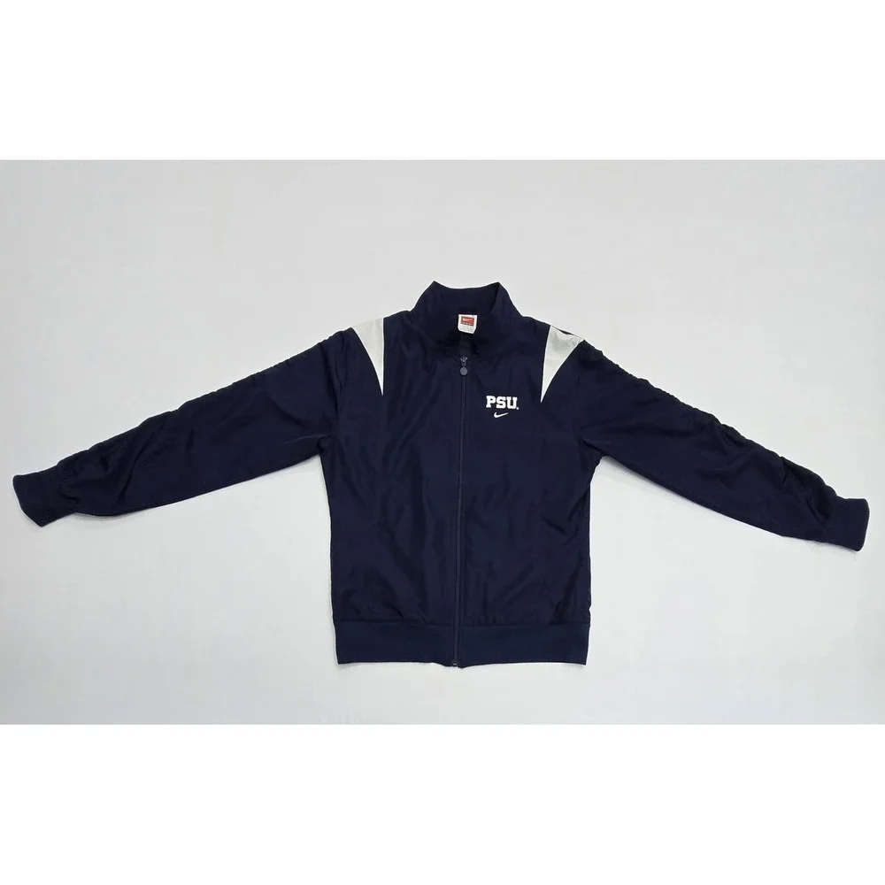 Nike Team PSU Penn State Nittany Lions Track Jacket Navy Blue Youth Large 12-14